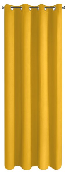 ZATEMŇOVACÍ ZÁVES NA KRÚŽKOCH LOGAN 135X250 CM HORČICOVÁ