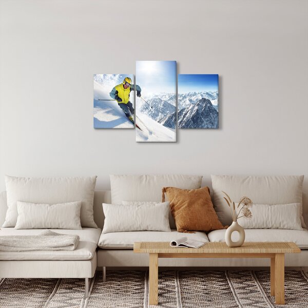 Obraz - Lyžiar (90x60 cm)