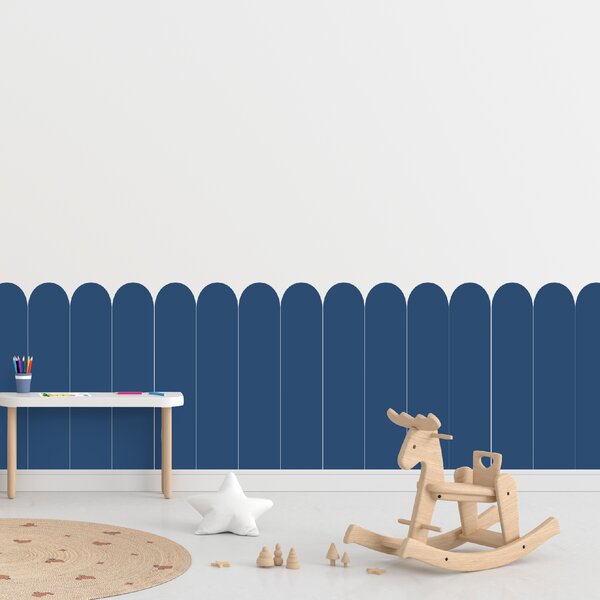 60x100cm Oblúk - Tmavomodrá farba - textilná nálepka na stenu Farba: Tmavá, Veľkosť: 80 cm