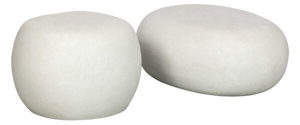 Biely konferenčný stolík 49x65 cm Pebble – vtwonen