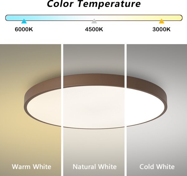 Brilagi - LED Stropné svietidlo POOL LED/60W/230V 3000/4000/6000K 60 cm hnedá