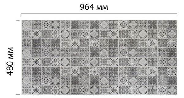 Obkladové panely 3D PVC TP10030296, cena za kus, rozmer 960 x 500 mm, vulkanická tehla sivá, GRACE