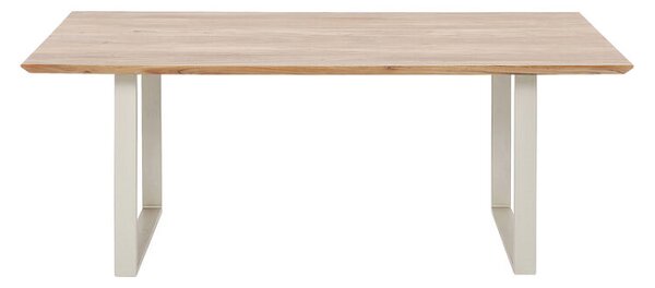 Symphony stôl akáciový hnedý/ strieborný 160x80