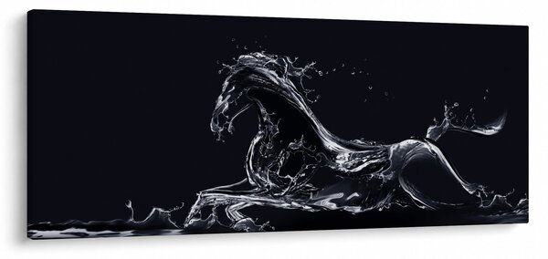 Obraz - Kôň a voda (120x50 cm)
