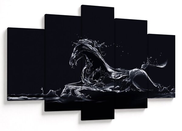 Obraz - Kôň a voda (150x105 cm)