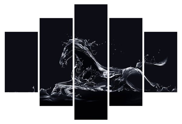 Obraz - Kôň a voda (150x105 cm)