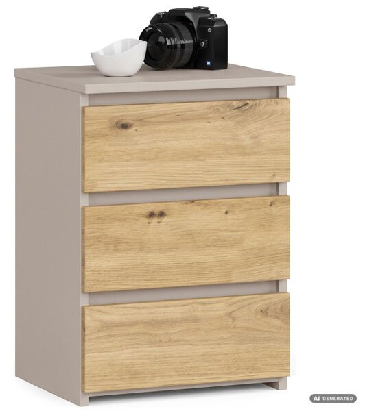 Nočný stolík CL3/40 kašmírový / dub artisan