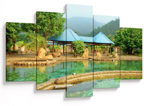 Obraz - Shanghai hotel park (150x105 cm)