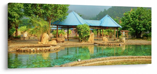 Obraz - Shanghai hotel park (120x50 cm)