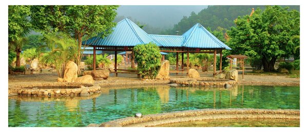 Obraz - Shanghai hotel park (120x50 cm)