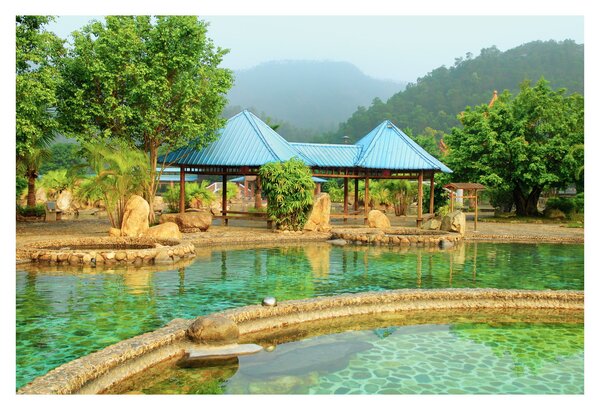 Obraz - Shanghai hotel park (90x60 cm)