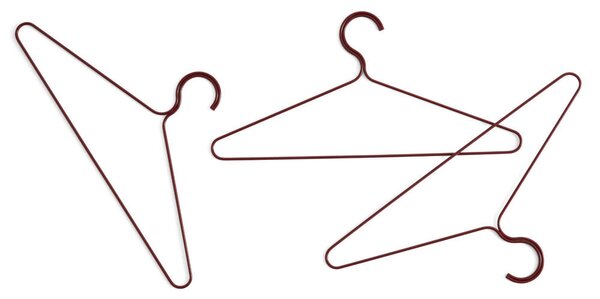 HAY Ramienka Colour Hanger set 3 ks, maroon red