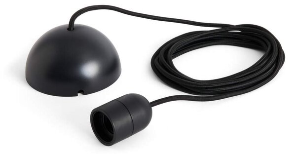 HAY Závesný kábel s objímkou Common Cord Set, soft black AE063