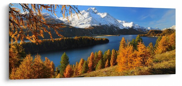 Obraz - Jeseň v Alpách (120x50 cm)