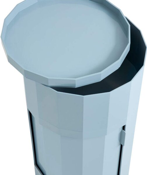 HAY Úložný stolík Facet Cabinet 101, misty blue