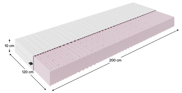 KONDELA Matrac rolovaný, penový, 10 cm, 120x200 cm, MAIR
