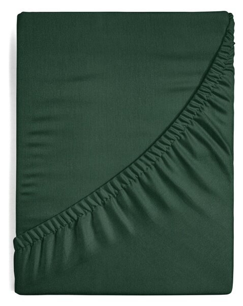 JERSEY PRESTIERADLO 220X240 CM, VÝŠKA 30 CM TMAVOZELENÉ