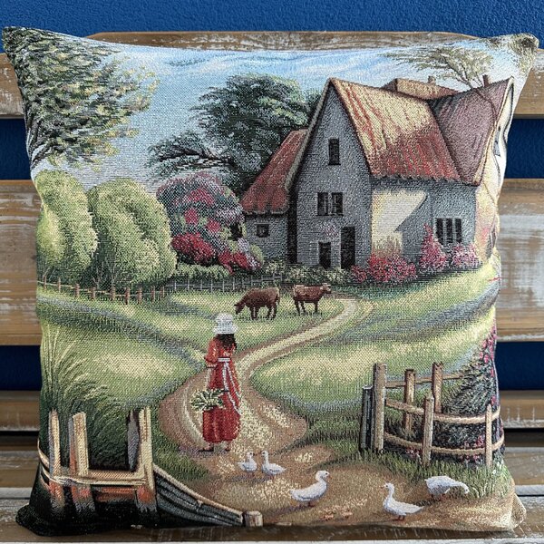 Gobelínová obliečka na vankúš 42x42 cm Eden 6230 Farba Viacfarebná Rozmery 42x42 cm