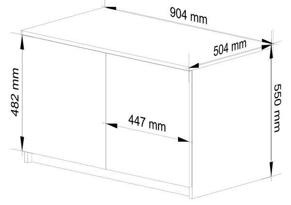 Ak furniture Nástavec na skriňu Star 90 cm biely/čierny lesk