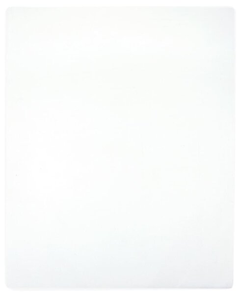 Priliehavé prestieradlá Jersey 2 ks biele 100x200 cm bavlna