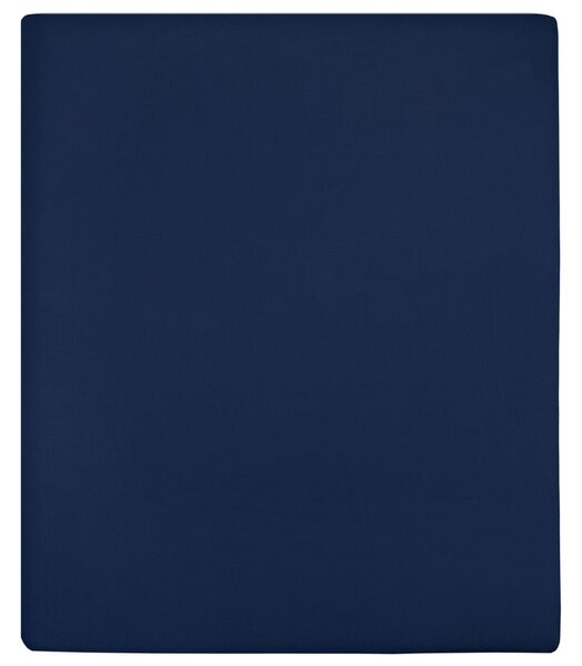 Plachty Jersey 2 ks námornícka modrá 140x200 cm bavlna