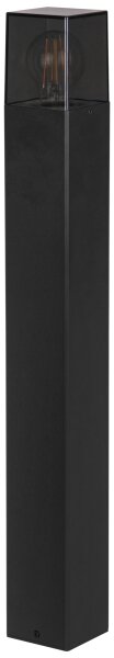 Vonkajšie svietidlo 1xE27/40W/230V IP44 80 cm čierne/dymové