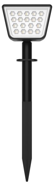LED RGBW solárne svietidlo so senzorom LED/3,7V IP54 1200 mAh čierne