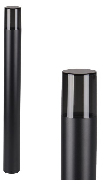 Vonkajšia lampa 1xE27/40W/230V IP44 80 cm čierna/dymová