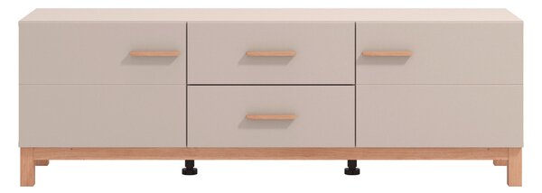 TV DIEL, kašmírová, dub artisan, 154/50,5/41,5 cm Hom`in - TV nábytok