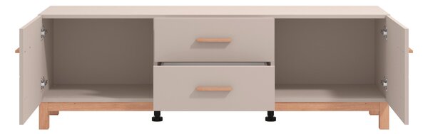 TV DIEL, kašmírová, dub artisan, 154/50,5/41,5 cm Hom`in - TV nábytok