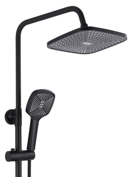 Rea Argus, sprchový set s vaňovou výlevkou, čierna matná, REA-P2389