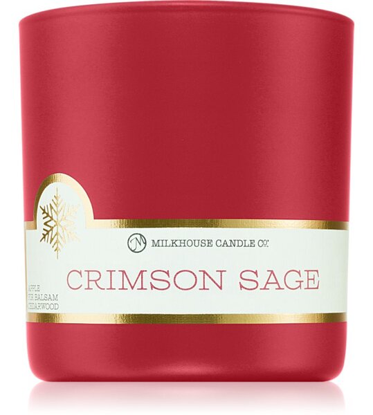 Milkhouse Candle Co. LE Winter Crimson Sage vonná sviečka 226 g