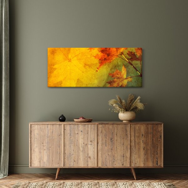 Obraz - Jesenné listy (120x50 cm)