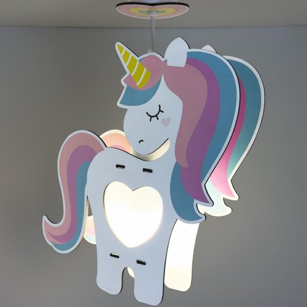 Dalber 41597 - Detský luster UNICORN 1xE27/15W/230V