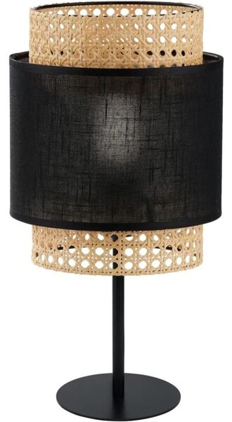 Stolná lampa BOHO 1xE27/15W/230V čierna/ratan