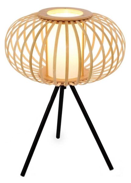 Briloner 7759011 - Stolná lampa 1xE27/10W/230V bambus