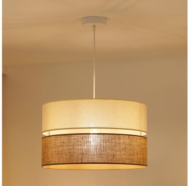 Brilagi - Luster na lanku ROYAL YUTE 1xE27/15W/230V pr. 40 cm béžová/krémová