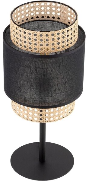 Stolná lampa BOHO 1xE27/15W/230V čierna/ratan