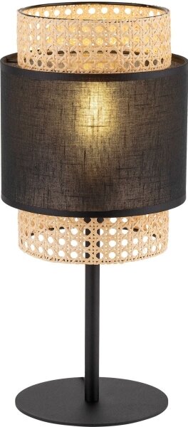 Stolná lampa BOHO 1xE27/15W/230V čierna/ratan