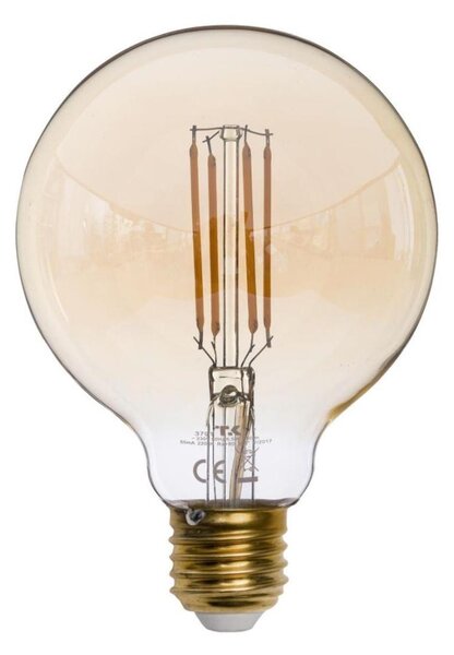 LED žiarovka AMBER G95 E27/6,5W/230V 3200K