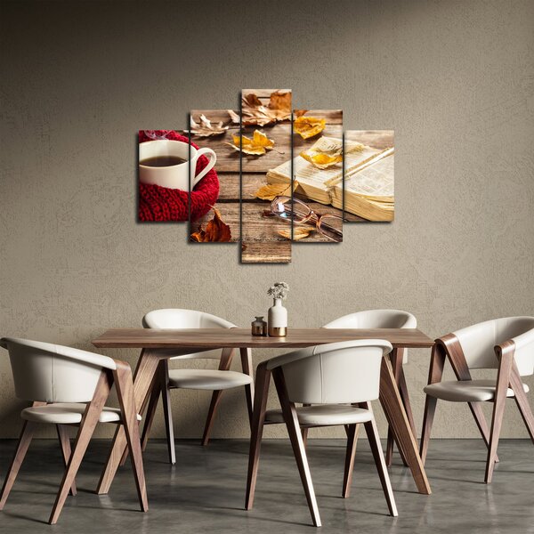 Obraz - Jesenná šálka čaju (150x105 cm)