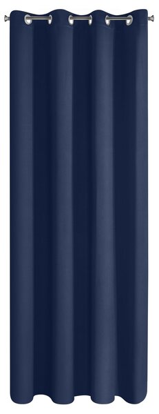 ZATEMŇOVACÍ ZÁVES NA KRÚŽKOCH PARISA 135X250 CM TMAVOMODRÁ