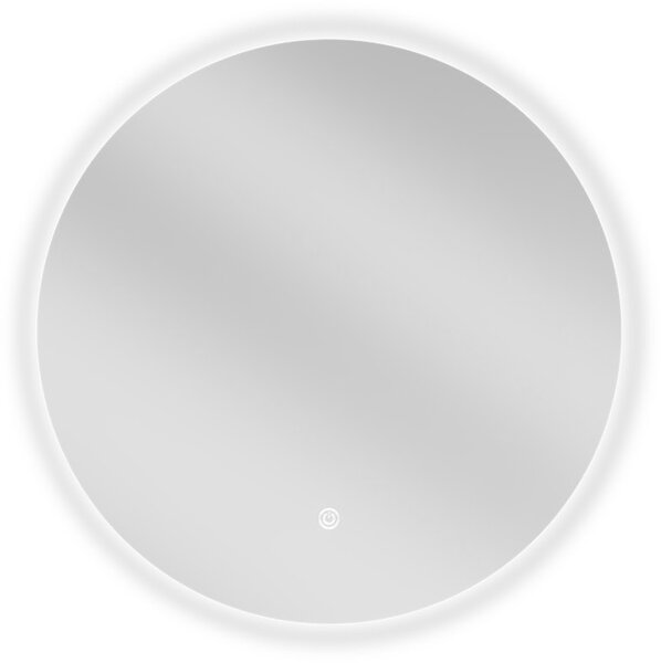 Mexen Erg, okrúhle LED podsvietené kúpeľňové zrkadlo 50 cm, 6000K, vykurovacia podložka proti zahmlievaniu, 9823-050-050-611-00