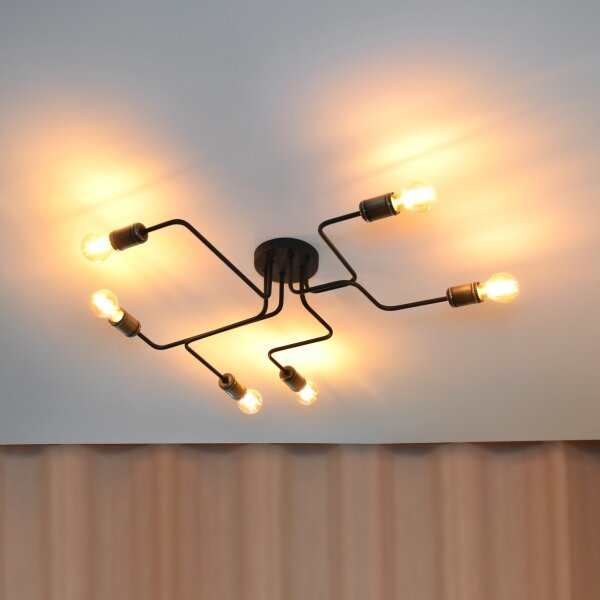 LED Prisadený luster TUBE 6xE27/15W/230V