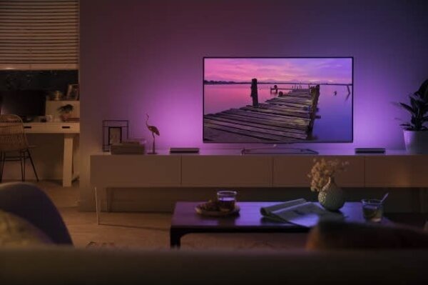 Philips - SADA 2x LED RGB Stmievateľná stolná lampa Hue AMBIANCE LED/6W/230V biela