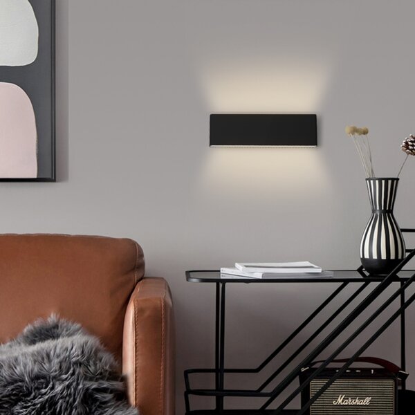 Immax NEO 07086L - LED Stmievateľné nástenné svietidlo LISTON LED/8W/230V čierna+DO