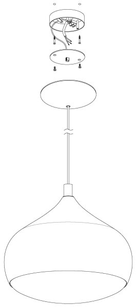 Eglo 98047 - LED RGBW Stmievateľný luster na lanku COMBA-C LED/18W/230V BT