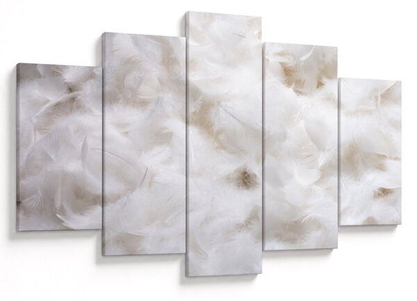 Obraz - Biele perie (150x105 cm)