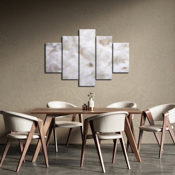 Obraz - Biele perie (150x105 cm)