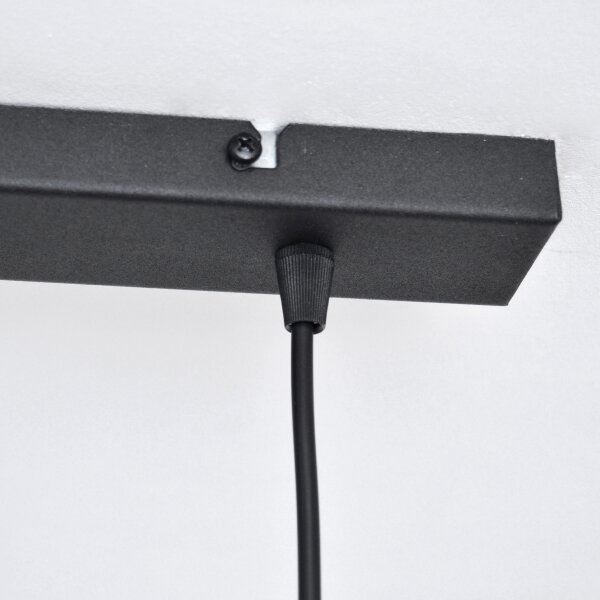 LED Luster na lanku VOLTA 2xE27/15W/230V čierna/zlatá